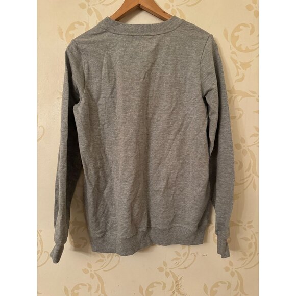 Ladies Medium Markus Lupfer Sequin Gray Sweatshirt - Picture 3 of 3